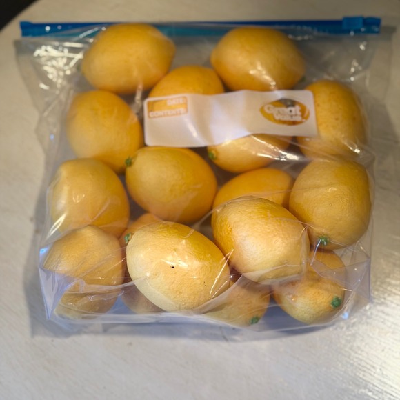 Lot of 24 Artificial Lemons Realistic Faux Citrus Fruit Decor Table Accent - Picture 3 of 4